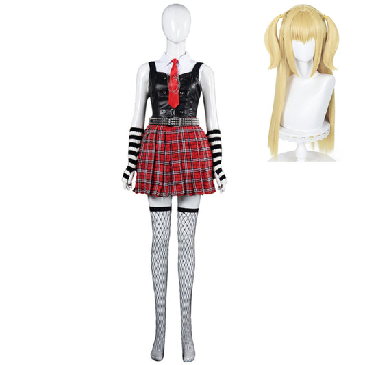 Death Note Misa Amane JK Robe Noire et Rouge Cosplay Costume