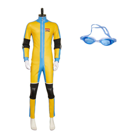 Dispatch(2025) Waterboy Tenue Jaune et Bleue Cosplay Costume 