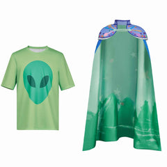 Elio(2025) Adulte Elio Ensemble T-shirt + Cape Étoiles Bleues Cosplay Costume