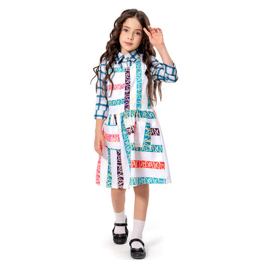Enfant Stranger Things Saison 4 Eleven 11 Cosplay Costume