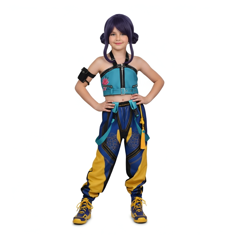 Enfant KPop Demon Hunters(2025) Huntrix Zoey Cosplay Costume