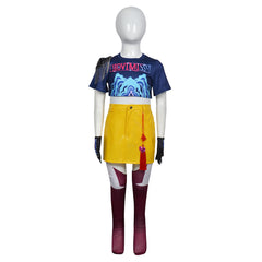 Enfant Rumi Zoey Mira Tenue Jaune Cosplay Costume