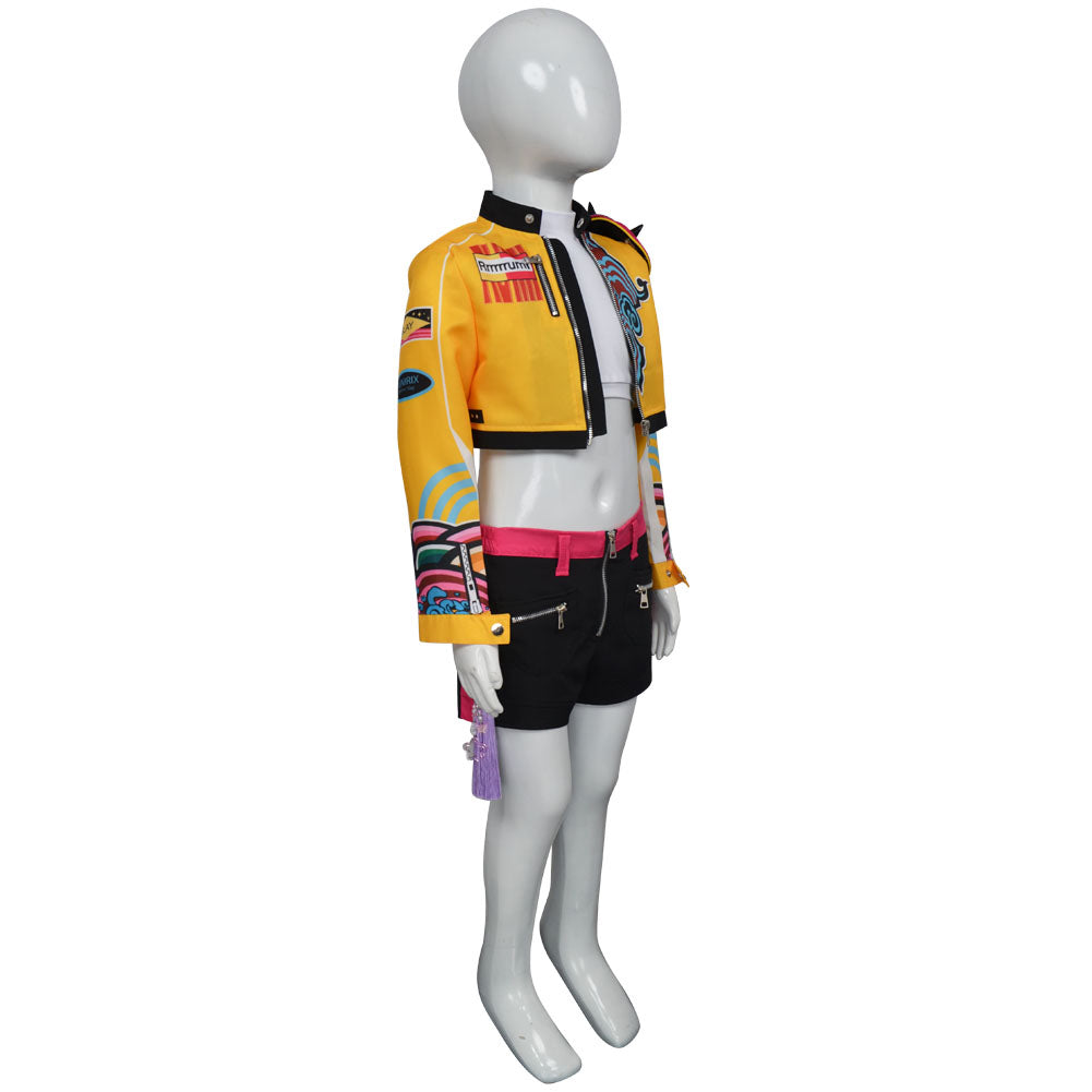 Enfant KPop Demon Hunters(2025) Rumi Cosplay Costume 3