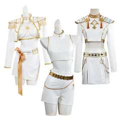 Enfant KPop Demon Hunters Huntrix Rumi Mira Zoey What It Sounds Like Tenue Cosplay