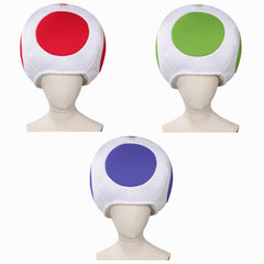 Enfant Super Mario Bros Mario Violet/Toad Kinopio/Vert Chapeaux Accessorie