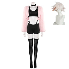 Femme Hazbin Hotel 2(2025) Angel Dust Tenue Rose NoirCosplay Costume