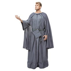 The Lord of the Rings LOTR Gandalf Tenue Grise Cosplay Costume Halloween Carnaval