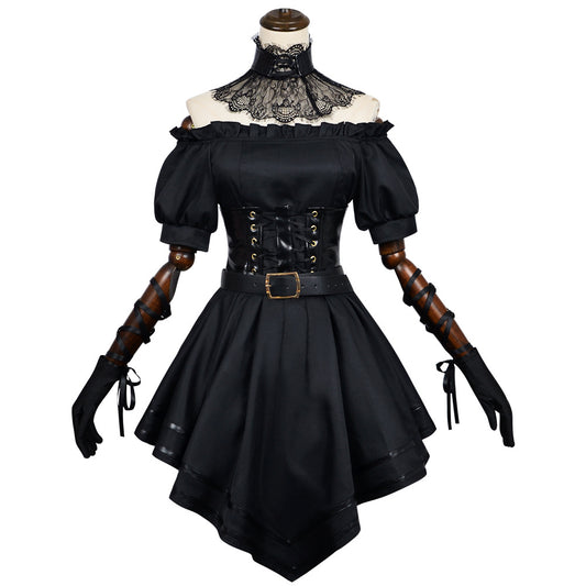 Grok Ani Robe Noire Gothique Cosplay Costume