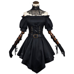 Grok Ani Robe Noire Gothique Cosplay Costume