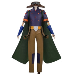 Gyro Zeppeli Tenue Verte et Violette Cosplay Costume