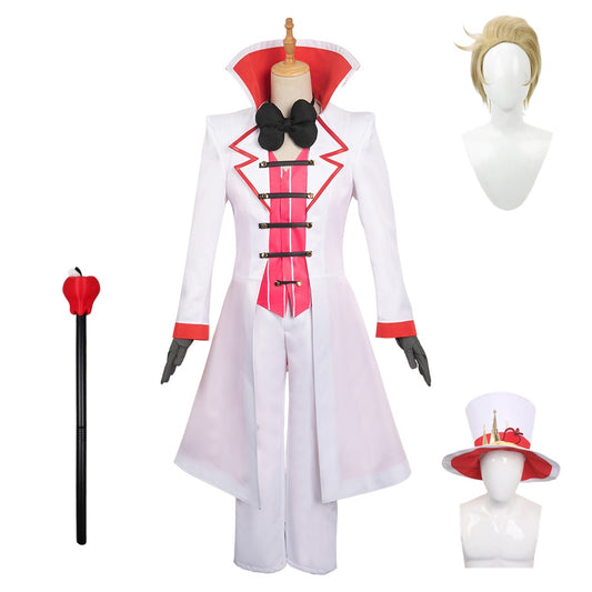 Hazbin_Hotel_2024_Lucifer_Tenue_Cosplay_Costume_Perruque_Chapeau_Baguette