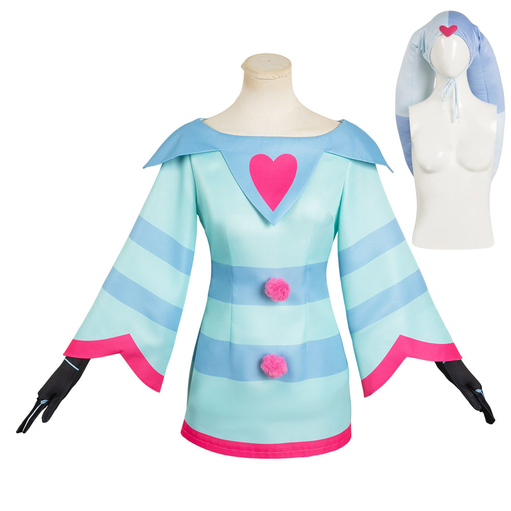 Hazbin Hotel Helluva Boss Fizzarolli Pyjama Robe Courte Cosplay Costume