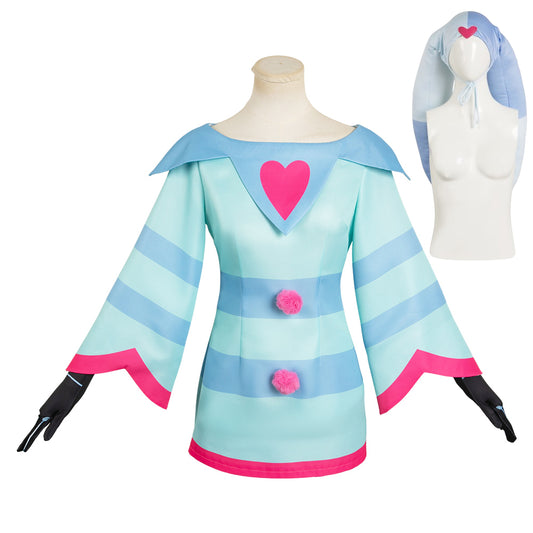 Hazbin Hotel Helluva Boss Fizzarolli Pyjama Robe Courte Cosplay Costume