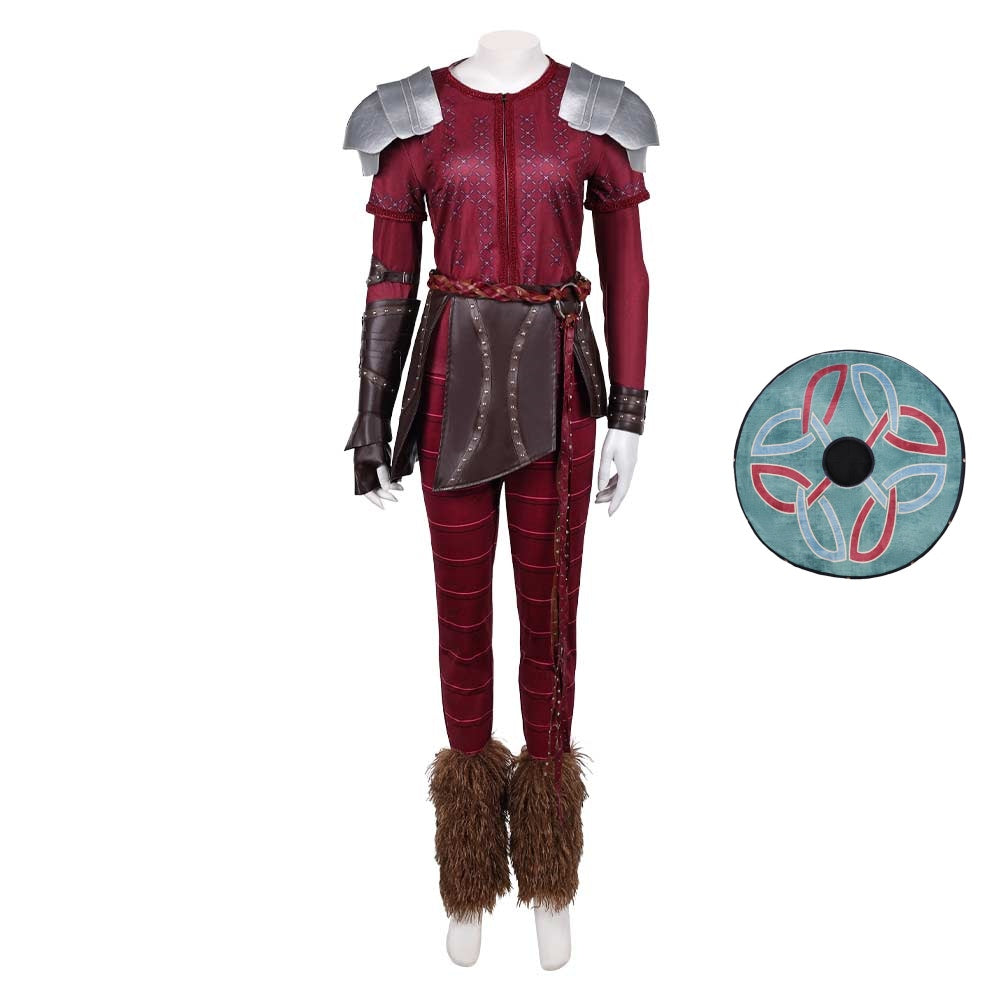 How to Train Your Dragon(2025) Astrid Tenue Rouge Cosplay Costume