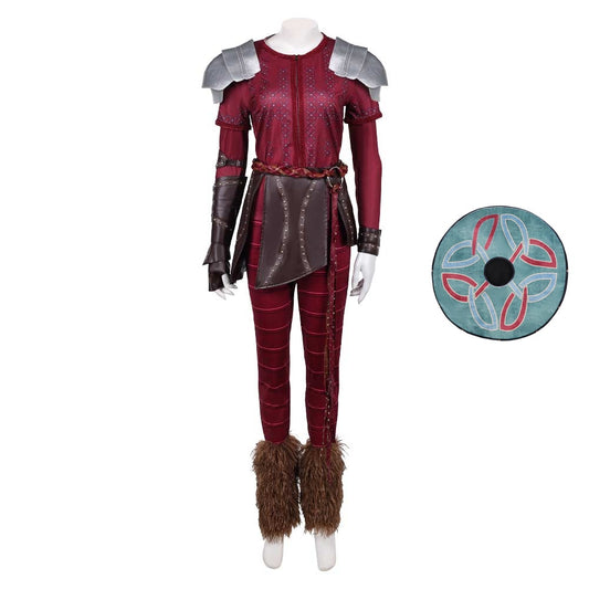 How to Train Your Dragon(2025) Astrid Tenue Rouge Cosplay Costume