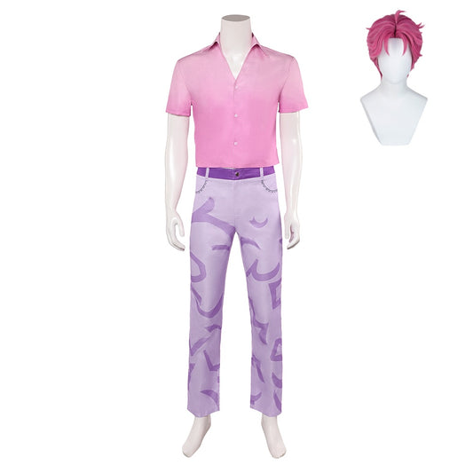 KPop Demon Hunters(2025) Saja Boys Abby Saja Tenue Rose Cosplay Costume Perruque