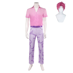 KPop Demon Hunters(2025) Saja Boys Abby Saja Tenue Rose Cosplay Costume Perruque