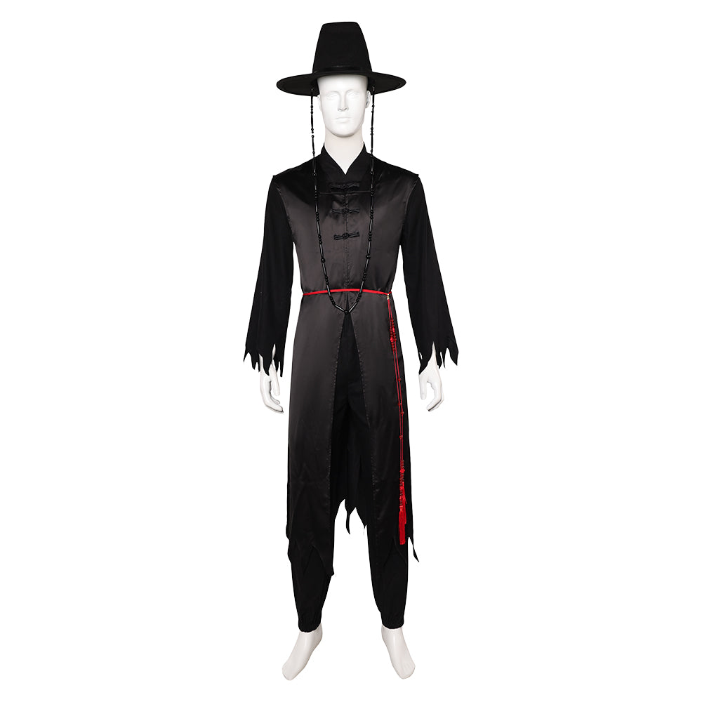 KPop Demon Hunters The Saja Boys Jinu Saja Demon Tenue Noire Cosplay Costume Ver.2