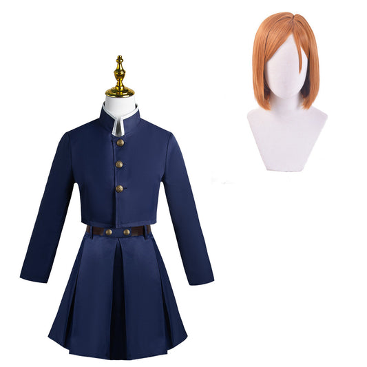 Kugisaki Nobara Jupe d'Uniforme Bleue/Noire Cosplay Costume