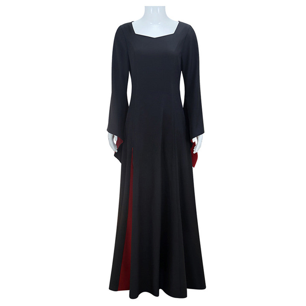 La Famille Addams 2(2025) Morticia Addams Robe Noire Cosplay Costume