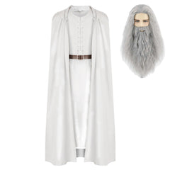 Lord of the Rings Gandalf Le Blanc Robe Blanche Cosplay Costume