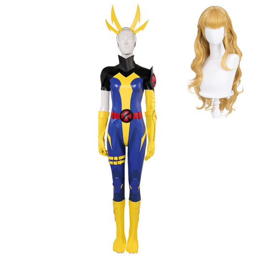 Magik Tenue Jaune et Bleue Cosplay Costume