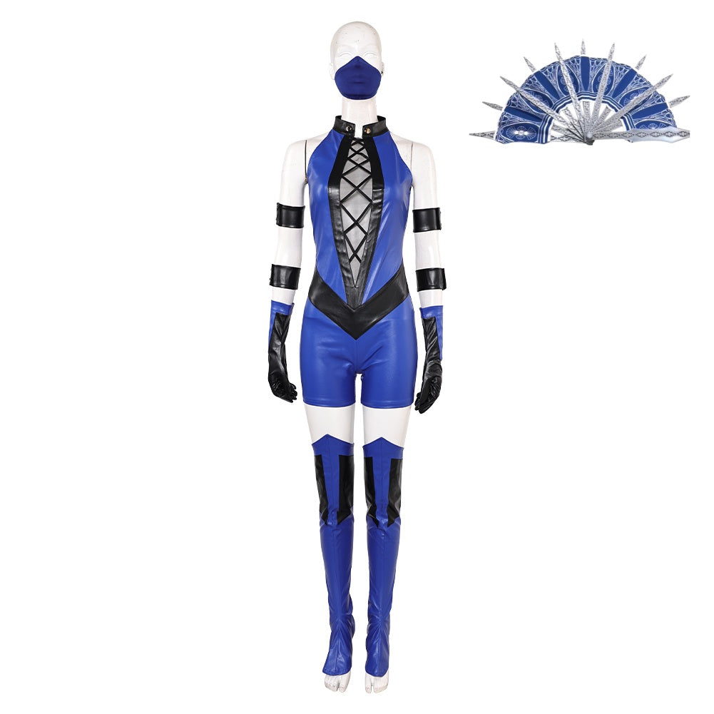 Mortal Kombat 2(2025) Kitana Tenue Bleue Cosplay Costume