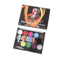 Cosplay Accessoire Peinture Corporelle Hydrosoluble pour Maquillage Scénique Halloween 15 Couleurs