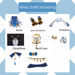 Genshin Impact Nilou Cosplay Costume