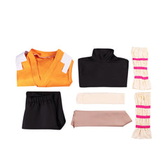 Cosplay Costume Yoruichi Shihouin Anime Cosplay Tenue Orange et Noire Adulte