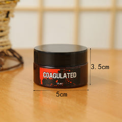 Cosplay Accessoire Faux Sang+Cire de Modelage pour Maquillage de Blessures pour Horreur Cosplay