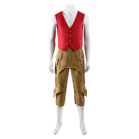 One Piece Live Action 2(2026) Luffy Tenue Rouge Cosplay Costume