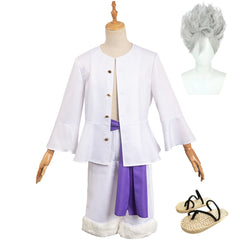 One Piece Nika Luffy Tenue Blanche Cosplay Costume