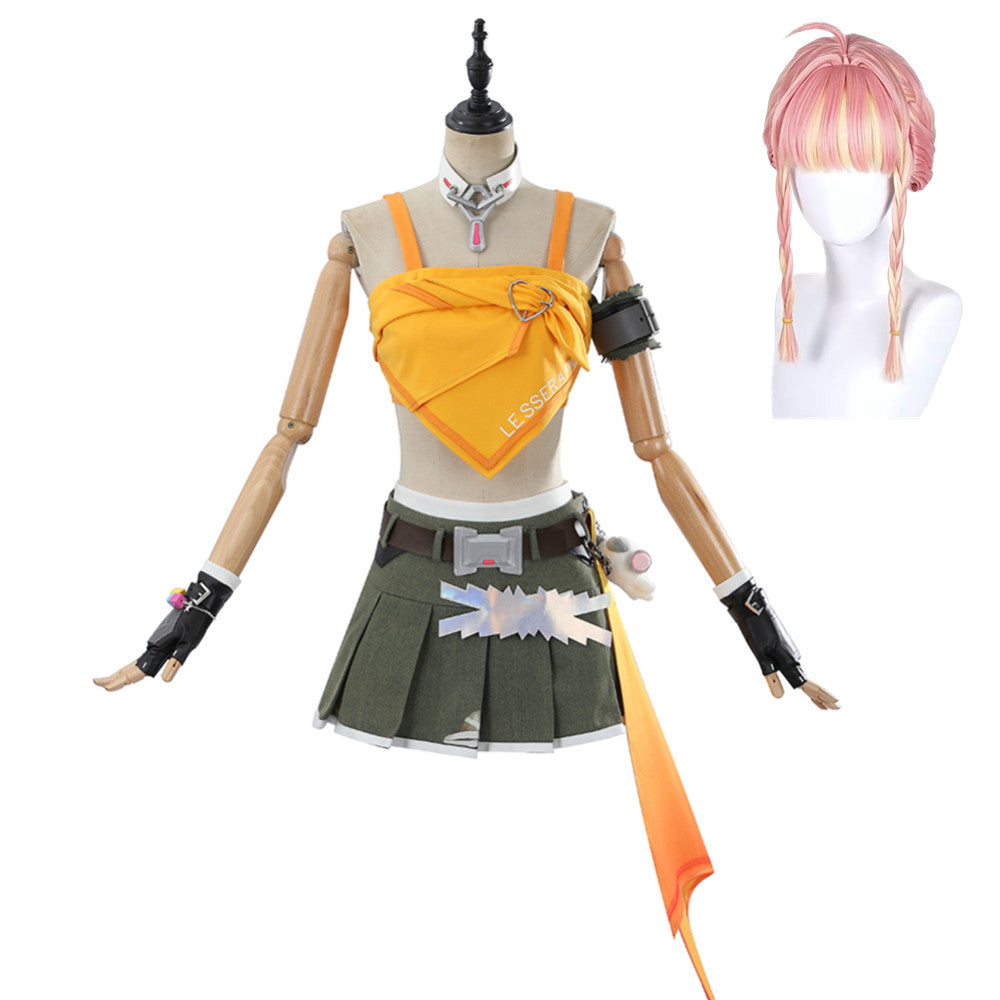 Overwatch 2 Mercy Idole Tenue de Gilet Orange Cosplay Costume