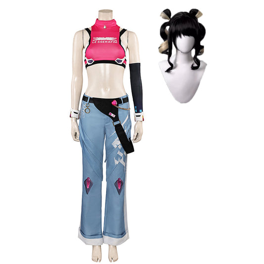 Overwatch Juno Idole Tenue de Gilet Rose Cosplay Costume