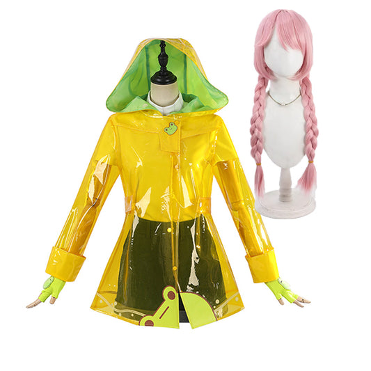 Overwatch Mei Raincoat Imperméable Tenue Jaune Cosplay Costume