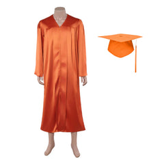 Stranger Things Saison 5 Dustin Henderson Robe de Licence Orange Cosplay Costume 