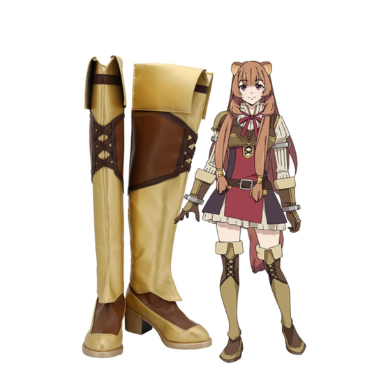 Tate no yūsha no nariagari Raphtalia Bottes Cosplay Chaussures