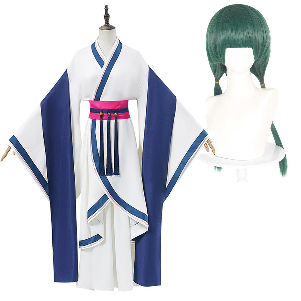 The Apothecary Diaries Saision 2(2025) Maomao Tenue Blanche et Bleue Cosplay Costume