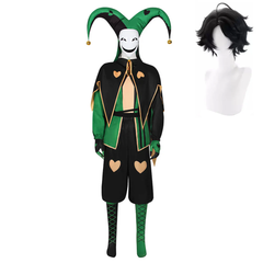The Freak Circus Harlequin Tenue Verte/Pierrot Tenue Rouge/Jester Tenue Violette Cosplay Costume