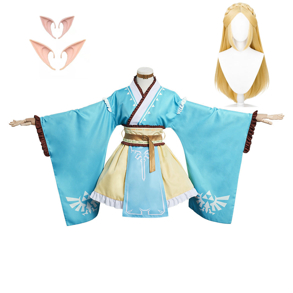 The Legend of Zelda: Breath of the Wild Link Lolita Robe Cosplay Costume Design Original