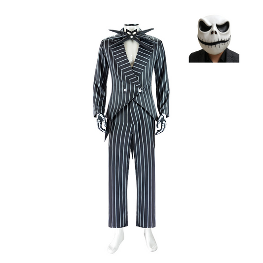 The Nightmare Before Christmas Jack Skellington Cosplay Costume Masque