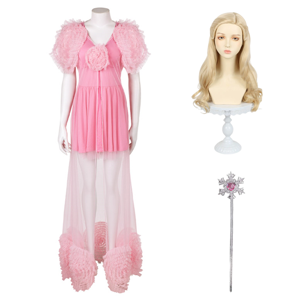 Wicked(2024) Glinda Pyjama Rose Cosplay Costume