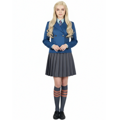 Wicked(2024) Uniforme Scolaire Bleu Cosplay Costume