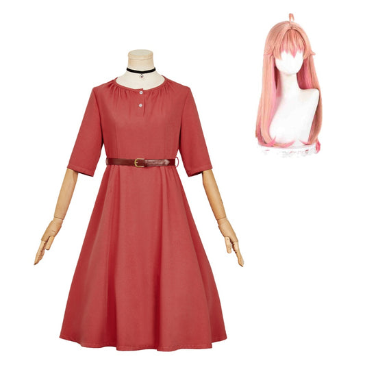 Witch Watch(2025) Wakatsuki Nico Robe Rouge Cosplay Costume Perruque