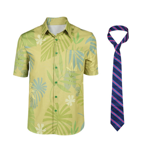 Zootopia 2(2025) Nick Wilde Chemise Verte Cosplay Costume Cravate