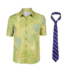 Zootopia 2(2025) Nick Wilde Chemise Verte Cosplay Costume Cravate