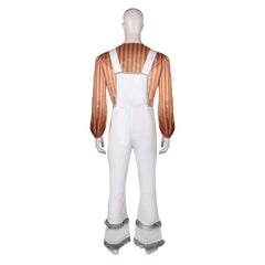 ABBA 1970s Homme Bjorn Ulvaeus Chemise+Salopette Costume Vintage