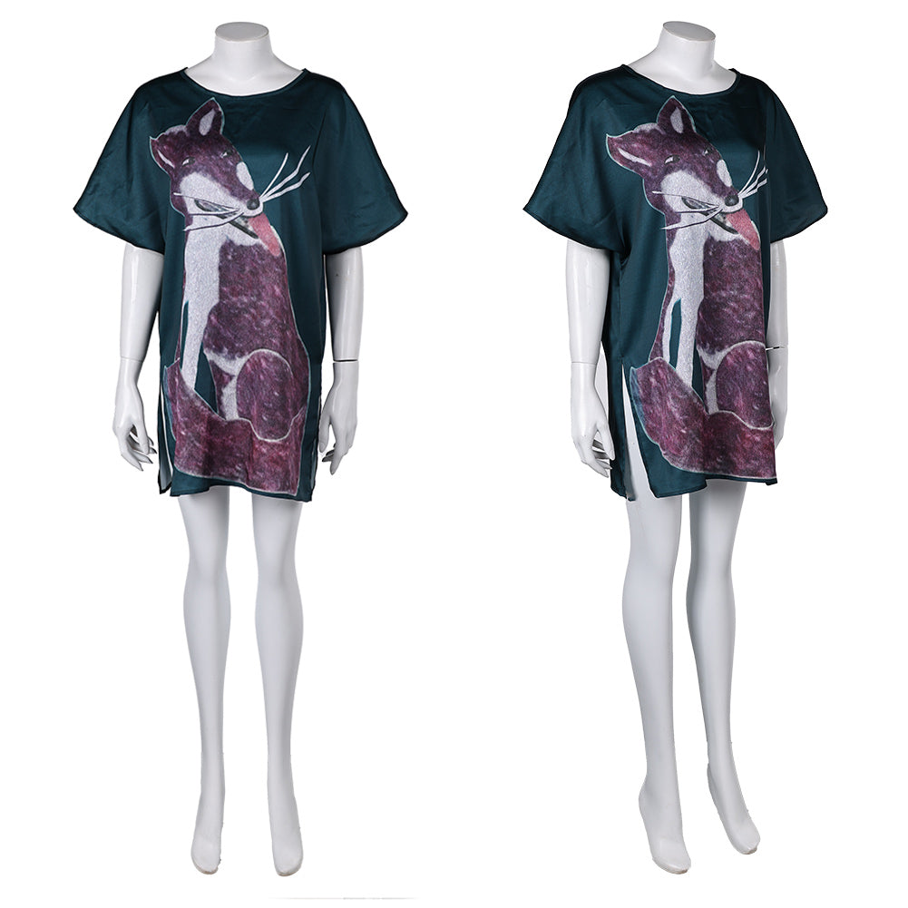 ABBA Anni-Frid Lyngstad 1970s T-shirt Disco Vert Costume Vintage