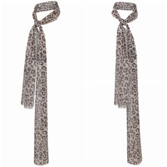 ABBA Femme Agnetha Faltskong 1970s Écharpe à Imprimé Léopard Accessoire Vintage